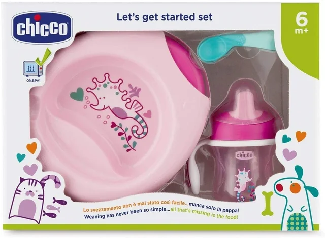 CHICCO WEANING SET 6M+ GIRL