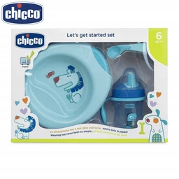 CHICCO WEANING SET 6M+ BOY