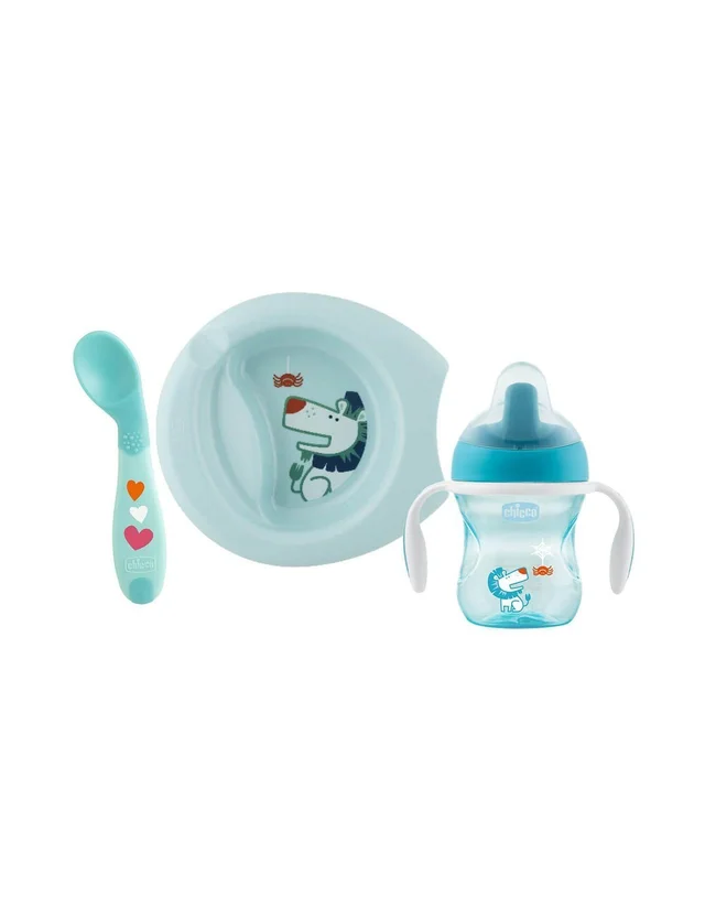 CHICCO WEANING SET 6M+ BOY