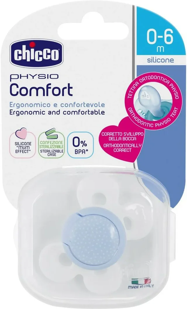 CHICCO SOOTHER PH. COMFORT BLUE SIL 0-6M 1PC C