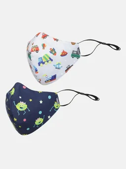 CHICCO FACE MASK 3-6Y BIRD+SNOWMAN 2PCs