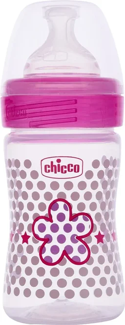 CHICCO BOTTLE WB 330ML SIL PHYSIO PINK IN