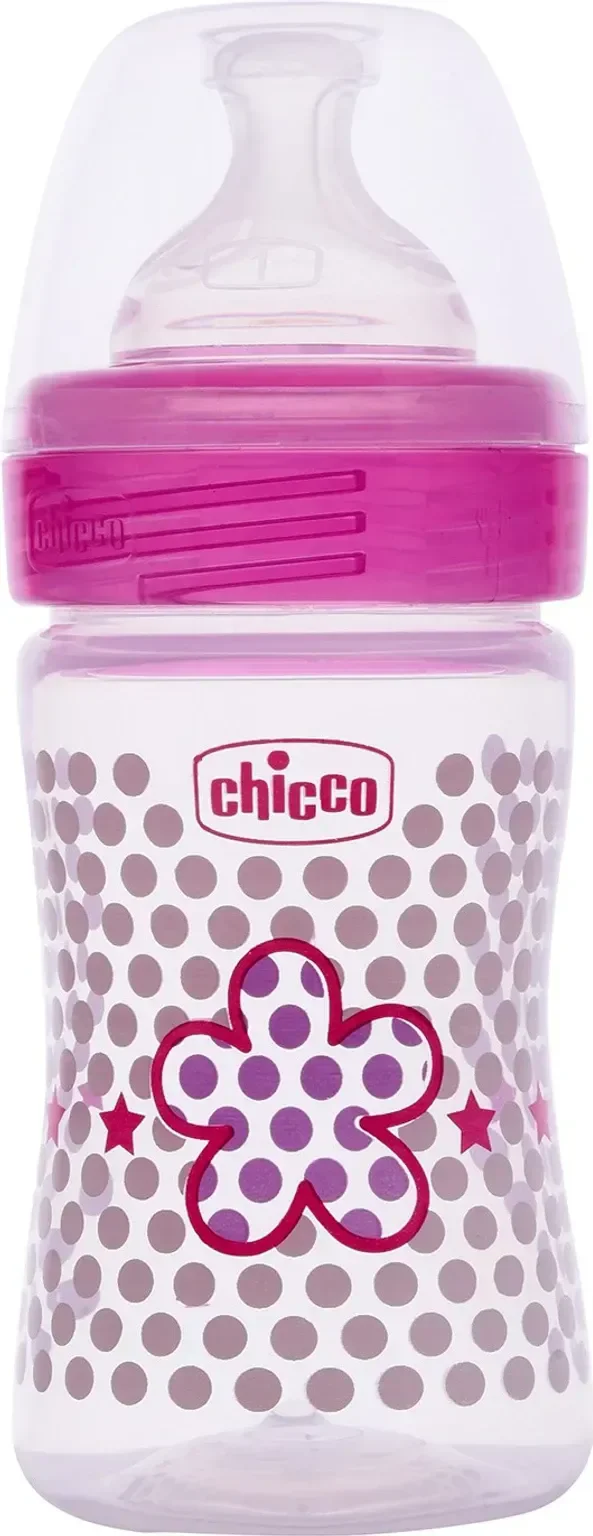CHICCO BOTTLE WB 330ML SIL PHYSIO PINK IN