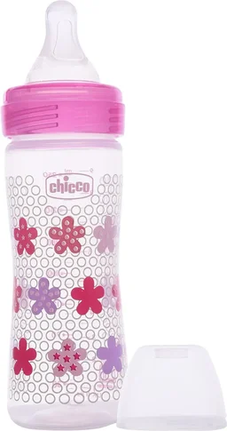 CHICCO BOTTLE WB 250ML SIL PHYSIO PINK IN