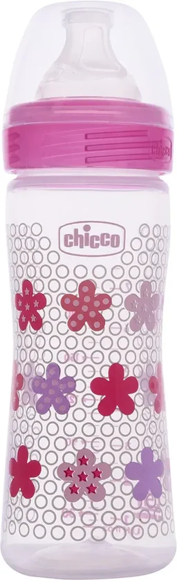 CHICCO BOTTLE WB 250ML SIL PHYSIO PINK IN