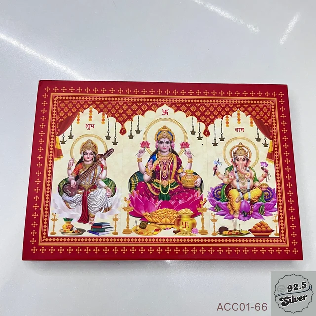 3Gm 999 Silver Coin Box 3 Murti & Yantra - MSC01-66