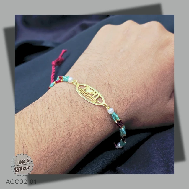 Exclusive CNC 925 Silver Rakhi - ACC02-01