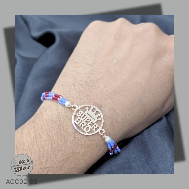 Exclusive CNC 925 Silver Rakhi - ACC02-05