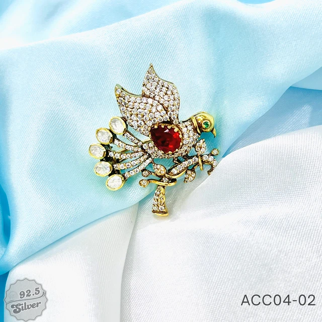 Moissanite Premium Brooch - ACC04-02