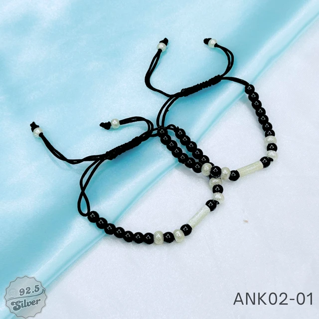 Mystic Black Thread Anklets - ANK02-01