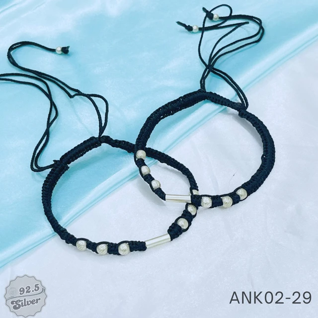 Mystic Black Thread Anklets - ANK02-29