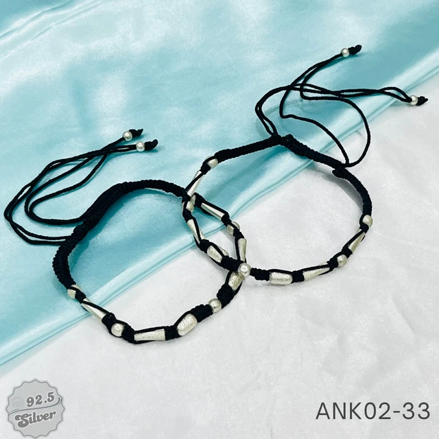 Mystic Black Thread Anklets - ANK02-33