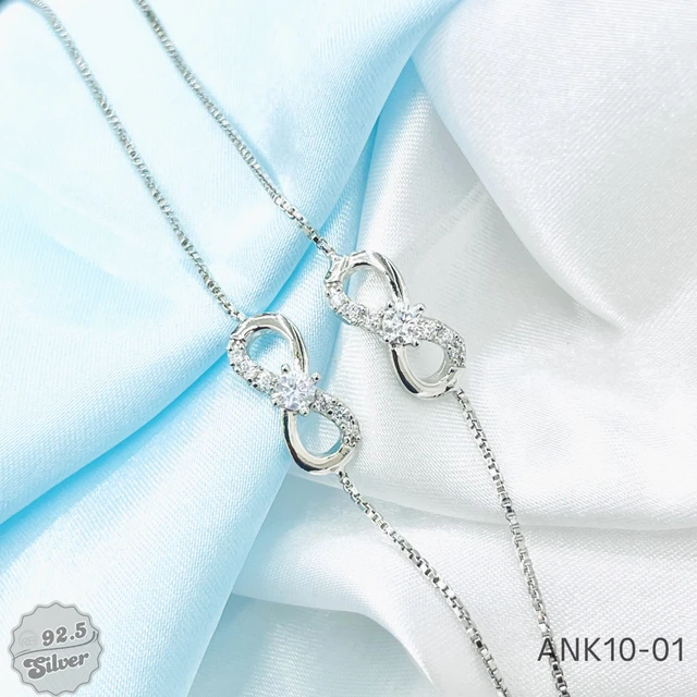 Infinity Glam CZ Anklets - ANK10-01
