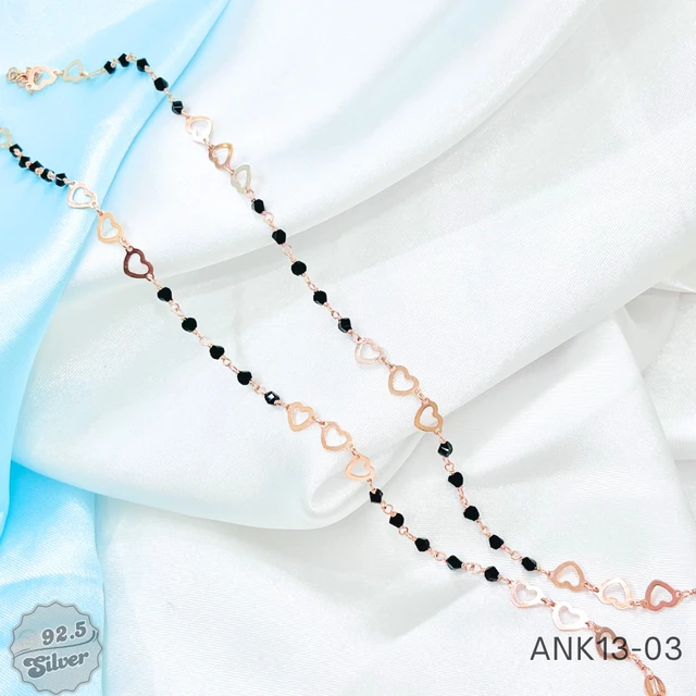 Rose Gold CNC Crystal Anklets - ANK13-03