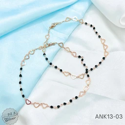Roselle CNC Crystal Anklet - ANK13-03