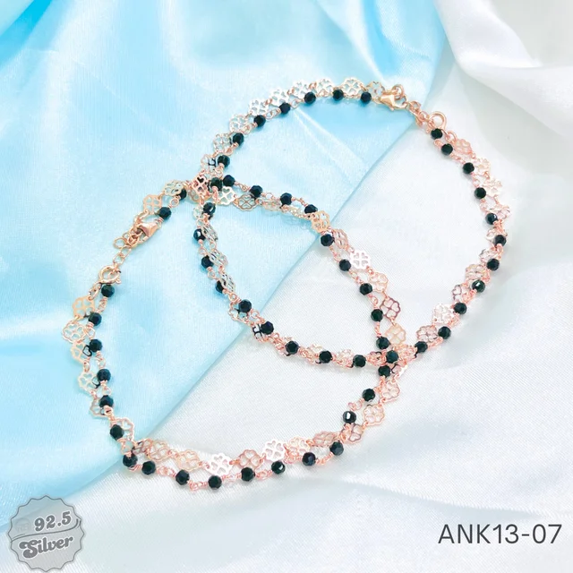 Roselle CNC Crystal Anklet - ANK13-07