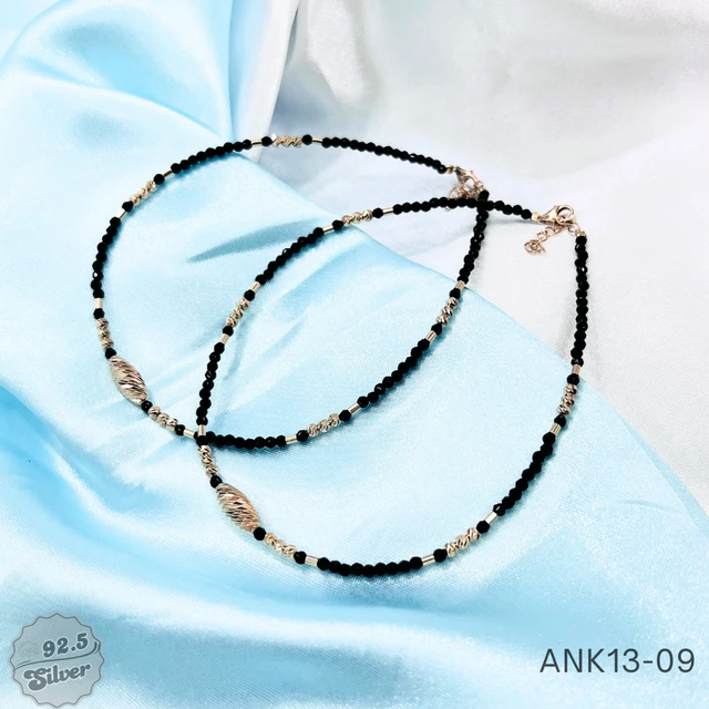 Rose Gold CNC Crystal Anklets - ANK13-09