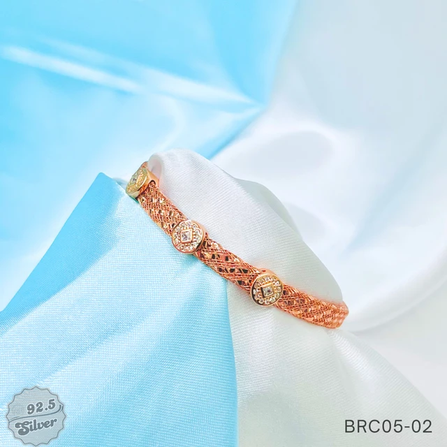 Luxe Italian Rose Gold Mesh Bracelet - BRC05-02