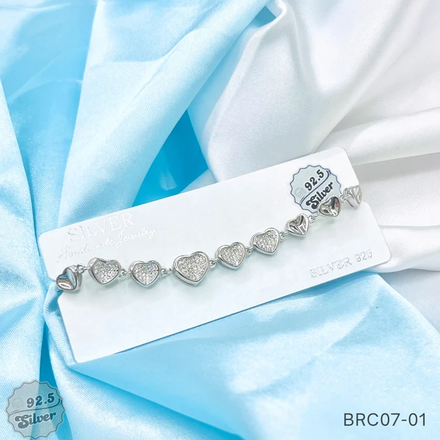 Rhodium Radiance Fancy Bracelet - BRC07-01