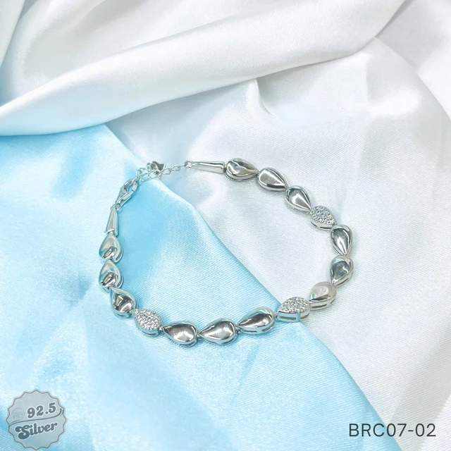 Rhodium Radiance Fancy Bracelet - BRC07-02
