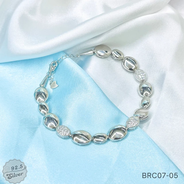 Rhodium Radiance Fancy Bracelet - BRC07-05