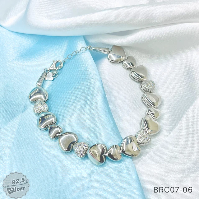 Rhodium Radiance Fancy Bracelet - BRC07-06