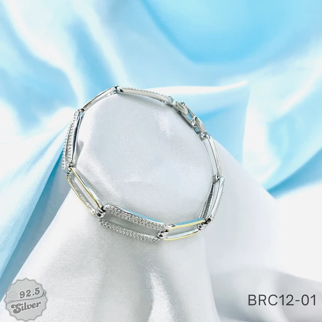 Bi-Tone CZ Prestige Bracelet - BRC12-01