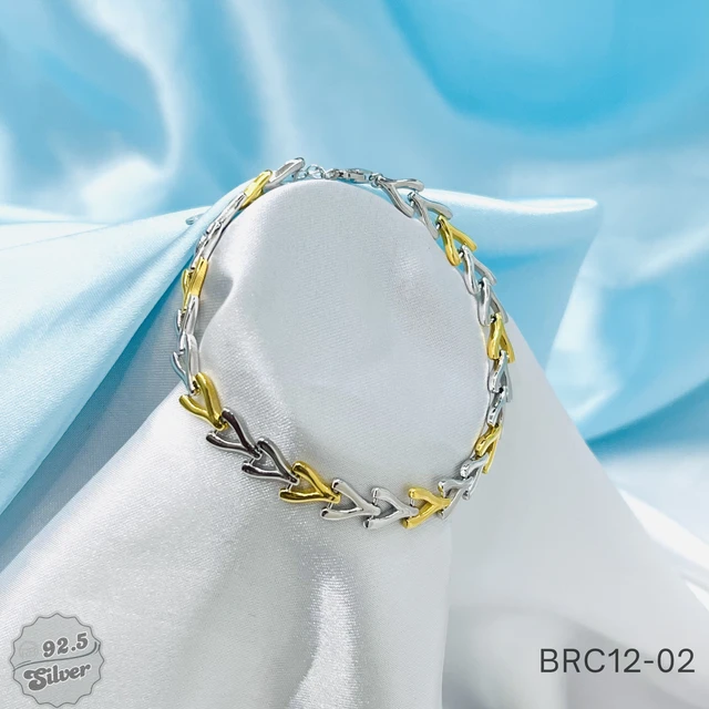 Bi-Tone CZ Prestige Bracelet - BRC12-02