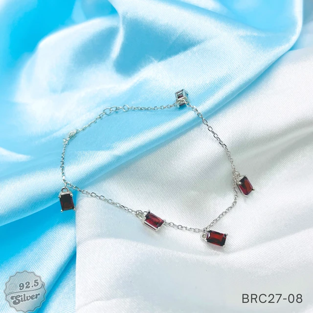 Colour Crystal Charms Bracelet - BRC27-08