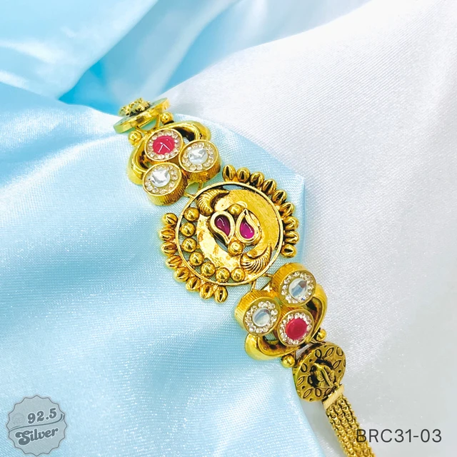 Designer Gold-Plated Bracelets - BRC31-03