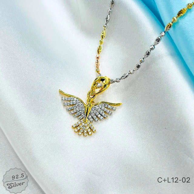 Eagle Locket with CNC Chain - C+L12-02