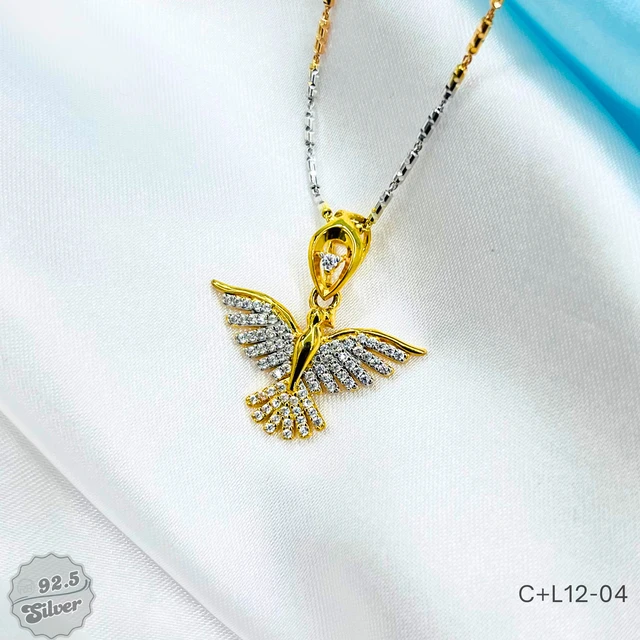 Eagle Locket with CNC Chain - C+L12-04