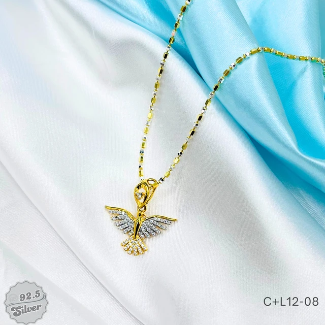 Eagle Locket with CNC Chain - C+L12-08