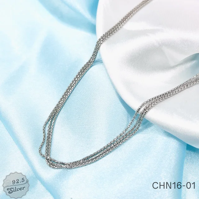 Rhodium Italia Bunch Chains - CHN16-01