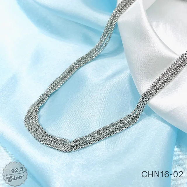 Rhodium Italia Bunch Chains - CHN16-02