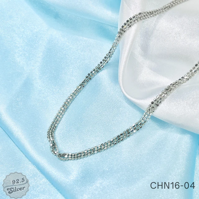 Rhodium Italia Bunch Chains - CHN16-04