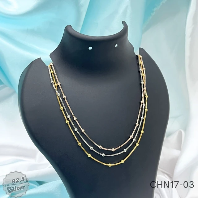 Italian 3-Tone Bunch Chains Premium - CHN17-03