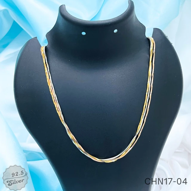 Italian 3-Tone Bunch Chains Premium - CHN17-04