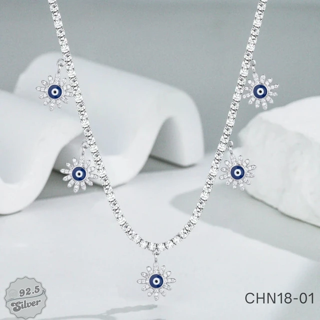 Evil-Eye Tennis Nazar Chain - CHN18-01