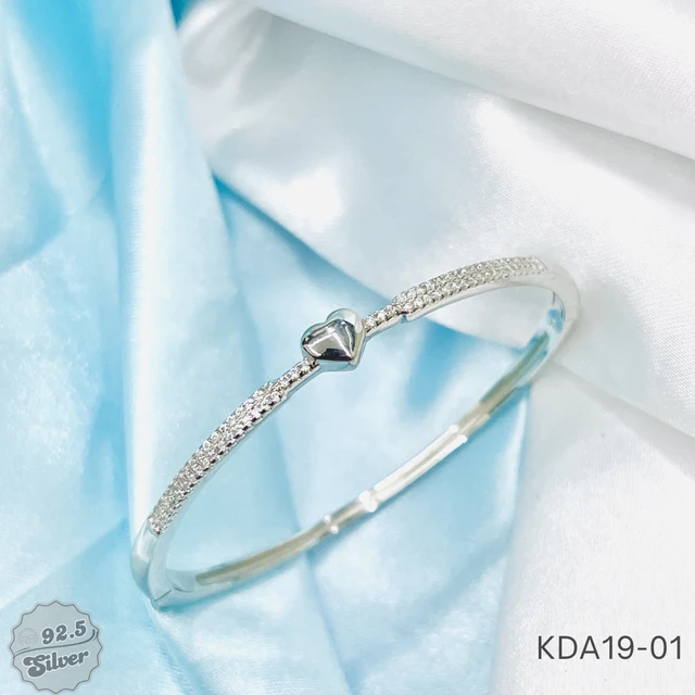 Rhodium Italian Openable Kada - KDA19-01