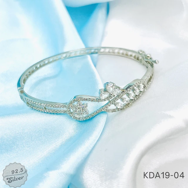 Rhodium Italian Openable Kada - KDA19-04