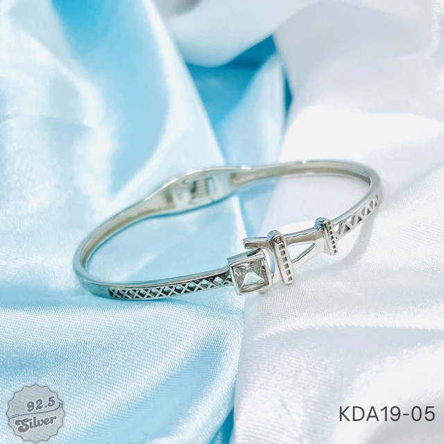 Rhodium Italian Openable Kada - KDA19-05