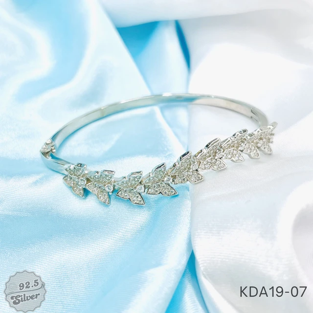 Rhodium Italian Openable Kada - KDA19-07