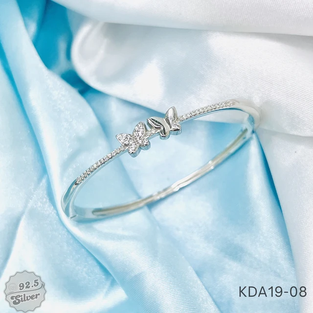 Rhodium Italian Openable Kada - KDA19-08