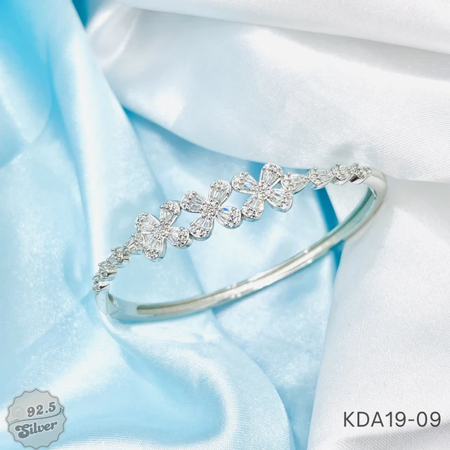 Rhodium Italian Openable Kada - KDA19-09
