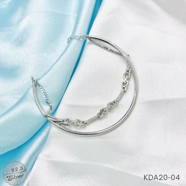 Italian Two-Tone Kada Bracelet - KDA20-04