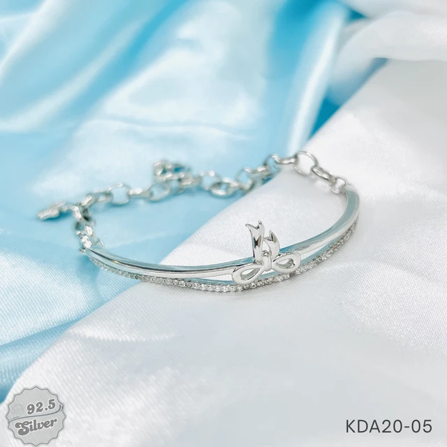 Italian Two-Tone Kada Bracelet - KDA20-05
