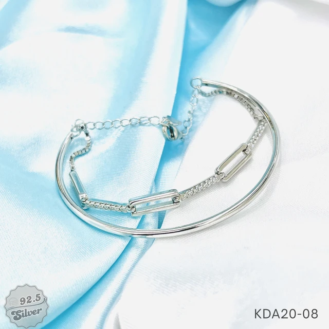 Italian Two-Tone Kada Bracelet - KDA20-08