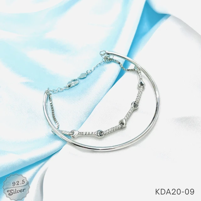 Italian Two-Tone Kada Bracelet - KDA20-09