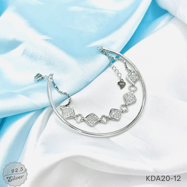 Italian Two-Tone Kada Bracelet - KDA20-12